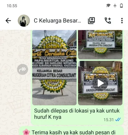Pengiriman Papan Bunga Duka Kembangan Utara