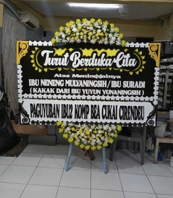 Papan Bunga di Kembangan Utara